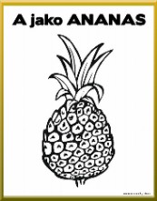 Grafomotorika - Písmeno A jako Ananas