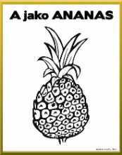 Grafomotorika - Psmeno A jako Ananas