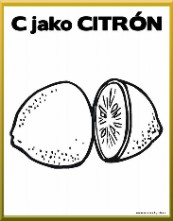 Grafomotorika - Písmeno C jako Citrón