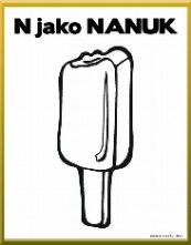 Grafomotorika - Psmeno N jako Nanuk