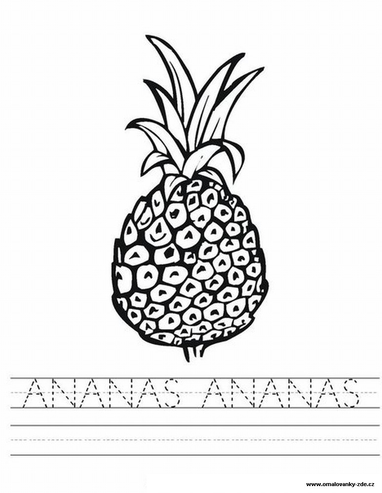 Omalovnky ananas