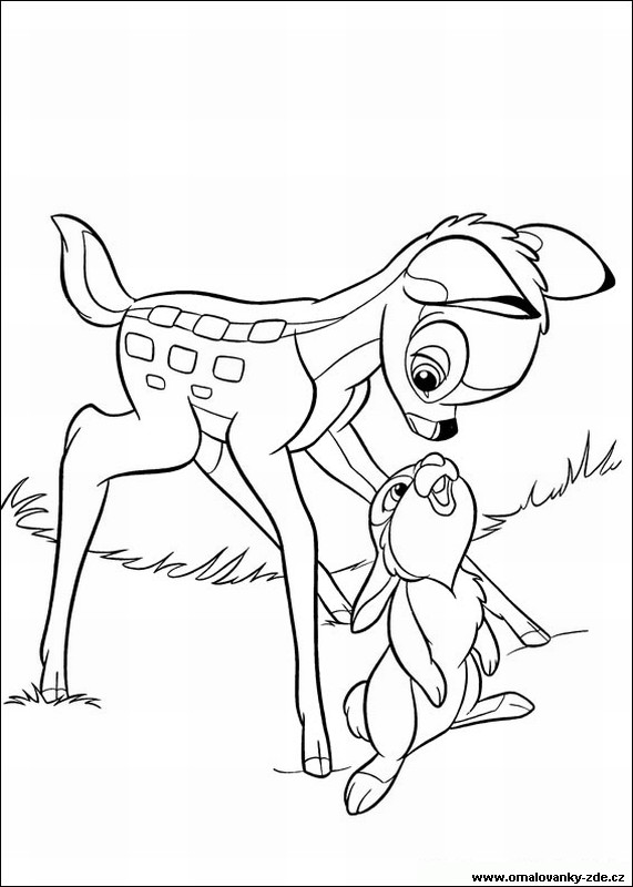 Omalovánky Bambi - disney
